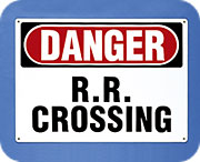 4115-08 Signs - Wall Mount 
DANGER RR CROSSING - Danger RR Crossing