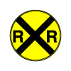 4115-32 Signs - Railyard 
RR Advance Warning - Aluminum 30"dia. X .080"